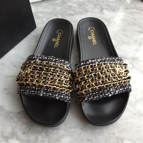 chanel slippers dames